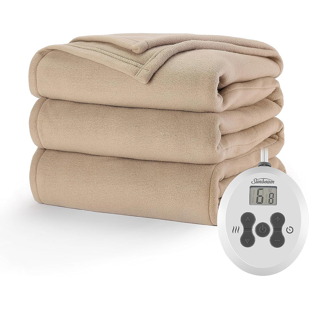 Sunbeam Royal Ultra Fleece Heated Electric Blanket Twin Size, 84" x