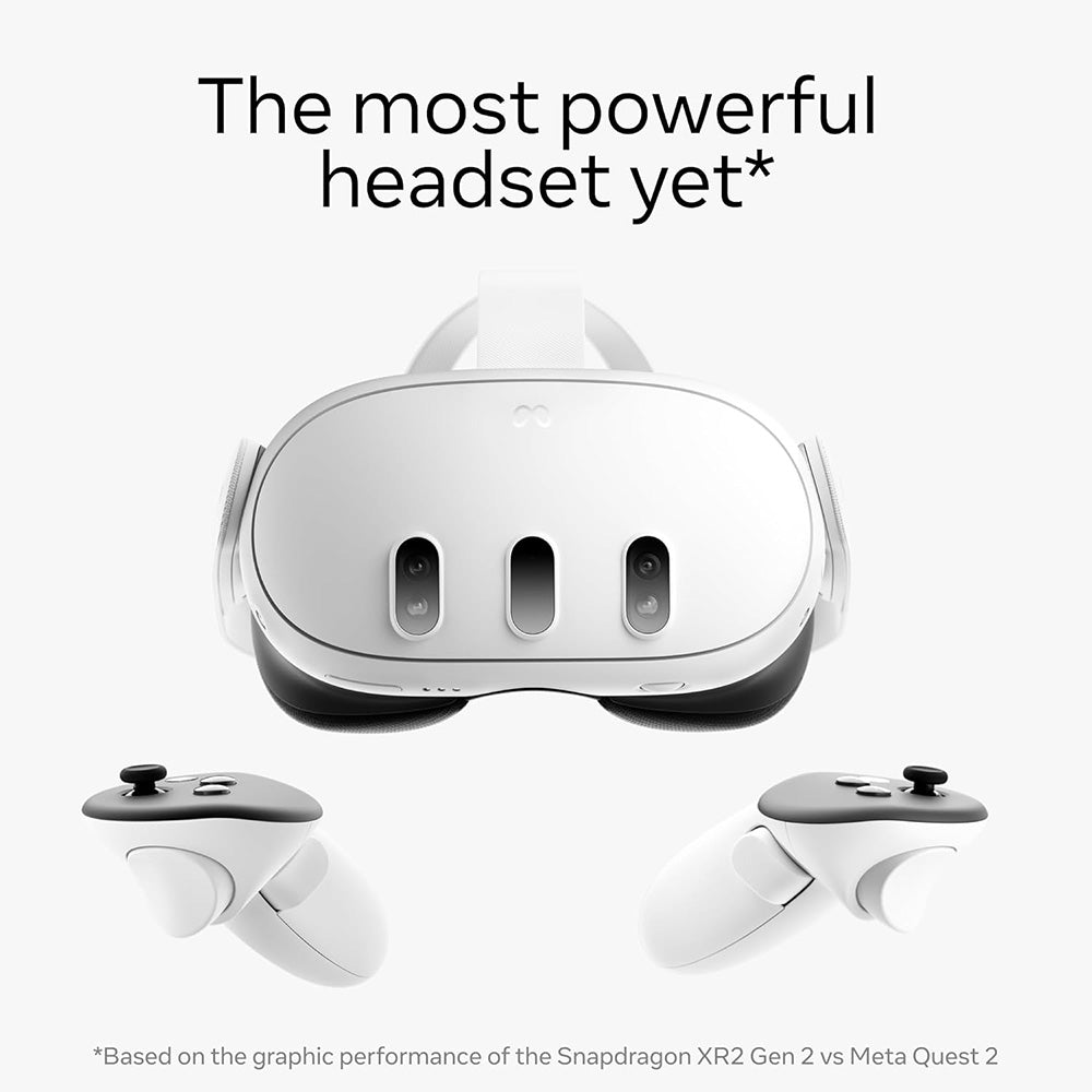 Meta Quest 3 128GB— Breakthrough Mixed Reality — Powerful