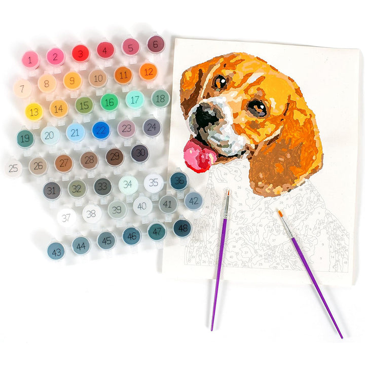 Paintable Pictures Paint Your Photo By Number: Portraits Deluxe Edition Customizable Kit Printable Canvas Custom Paint By Number Technology | Retail Rebel